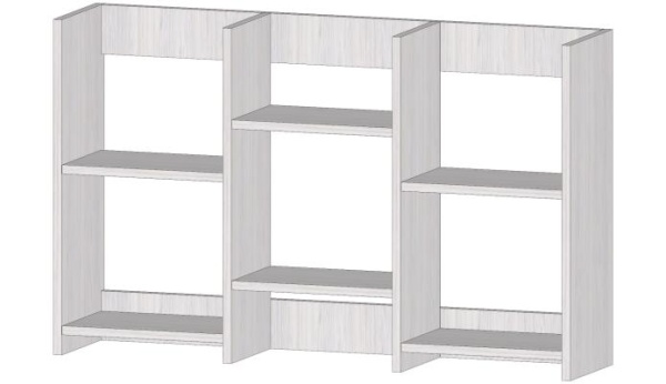 Полка книжная средняя Анкор светлый