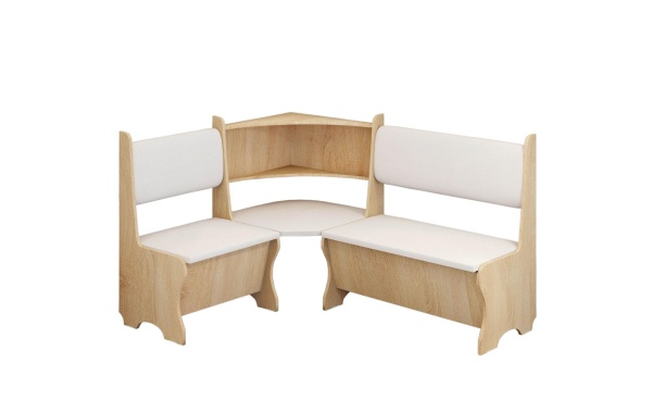 Угол кухонный Комфорт Дуб Сонома / Белый