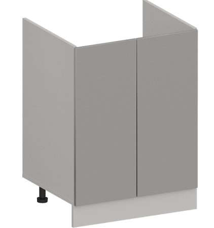 Шкаф нижний под мойку ШНМ 600 Гарден Лайт грей