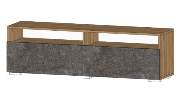 Даллас Тумба ТВ-01 Дуб вотан / Цемент темный Даллас Тумба ТВ-01 Дуб вотан / Цемент темный