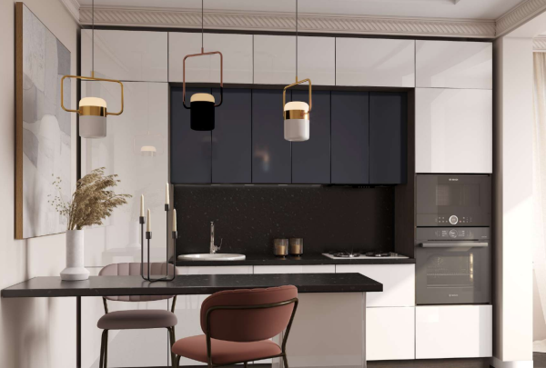 Модульная кухня Стенли Теплый серый