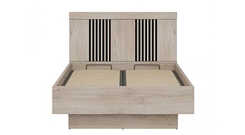 Наполи Кровать 1200 Гикори светлый / Черный