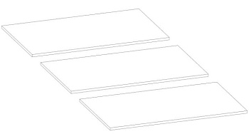 Бостон Настил ЛДСП  900 Белый