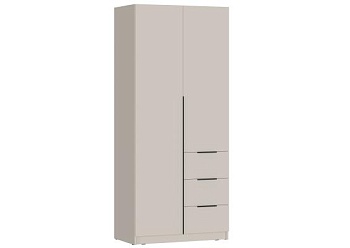 ВЕНТУРО Шкаф ШК-001 (2-ств, с ящиками) Корпус - Кашемир 2,75