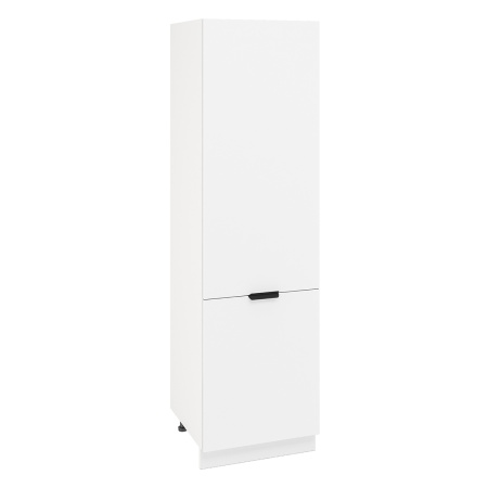 Пенал П600-11 Корпус: ЛДСП белый 16мм; фасад: фрезеровка Норд, МДФ софт пломбир 16 мм