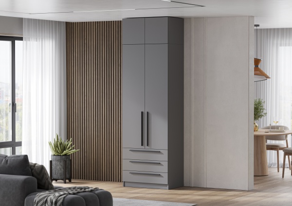 Модульная спальня Берген Серый графит