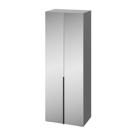 Шкаф Альмерия ШК-800 с 2 зеркалами Серый графит / Бархат серый