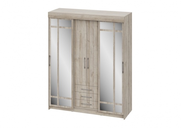 шкаф-купе Фортуна Дуб крафт серый / Дуб крафт серый