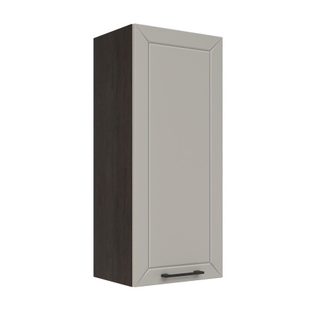 Шкаф верхний (премьер) ШВ 400Н Корпус: ЛДСП венге 16мм; фасад: фрезеровка Кельн, МДФ софт тоффи 16мм