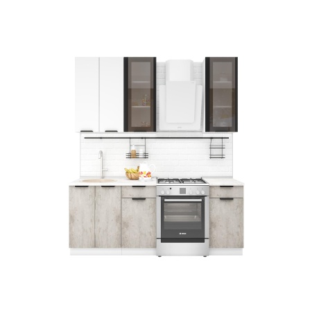 Кухня Норд 2,0 м даймонд/камень беж