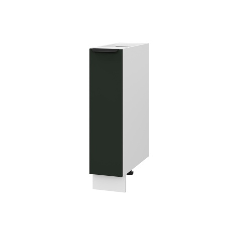 Шкаф шижний ШНБ 200 Корпус: ЛДСП белый 16мм; фасад: фрезеровка Норд, МДФ софт пихтовый зеленый 16 мм