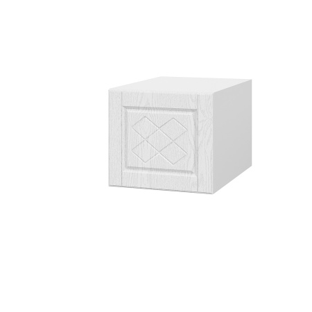 Шкаф верхний  антресоль ШВА 400 Барселона белый массив (МДФ 16мм МС София)