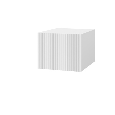 Шкаф верхний  антресоль ШВА 450 Корпус: ЛДСП белый 16мм; фасад: фрезеровка Норд Line, МДФ софт пломбир 16 мм