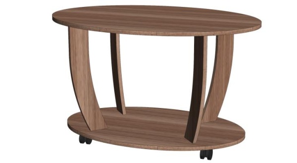 Стол журнальный овальный Ясень Шимо тёмный Стол журнальный овальный Ясень Шимо тёмный