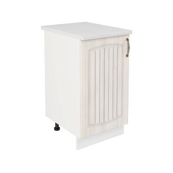 Шкаф нижний ШН 450 Корпус: ЛДСП белый 16мм; фасад: фрезеровка Гренада, МДФ сандал 16мм