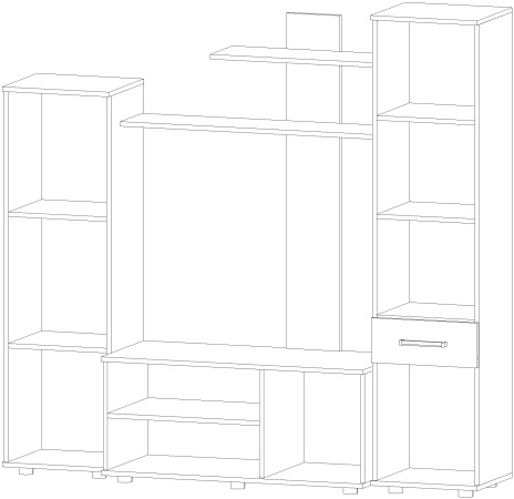 Гостиная Ибица Венге / Анкор светлый