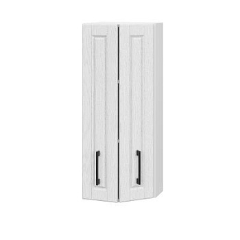 Шкаф верхний торцевой ШВТ 360Н Барселона белый массив (МДФ 16мм МС София) Шкаф верхний торцевой ШВТ 360Н Барселона белый массив (МДФ 16мм МС София)