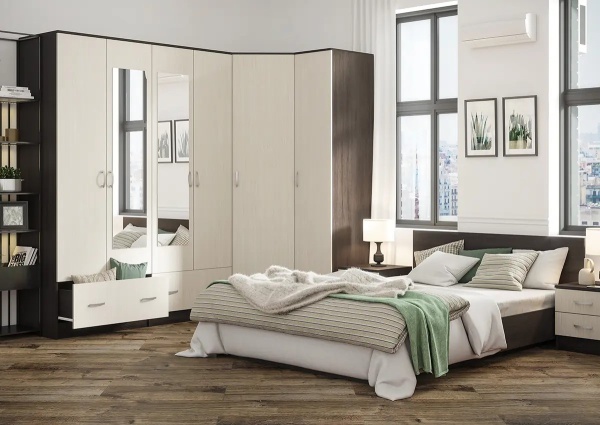 Модульная спальня Ронда Венге / Дуб белфорд 