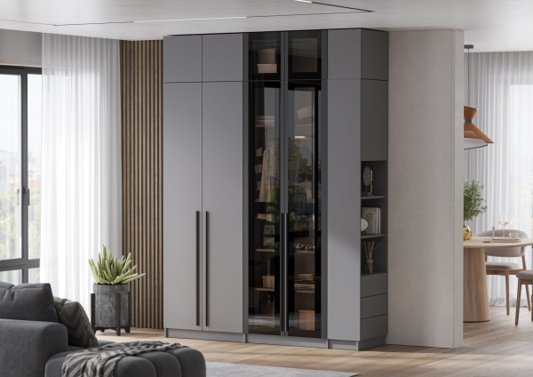 мс Берген АС-800 серый графит/софт черный