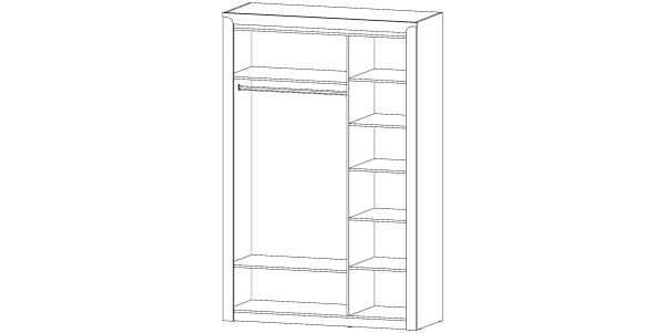 Шкаф 3-х створчатый Регина Анкор светлый