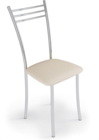 Стул кухонный Хром/экокожа КРЕМ