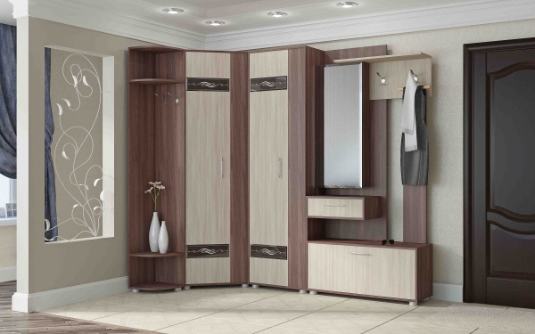 Шкаф угловой Инфинити Ясень Шимо комбинированный