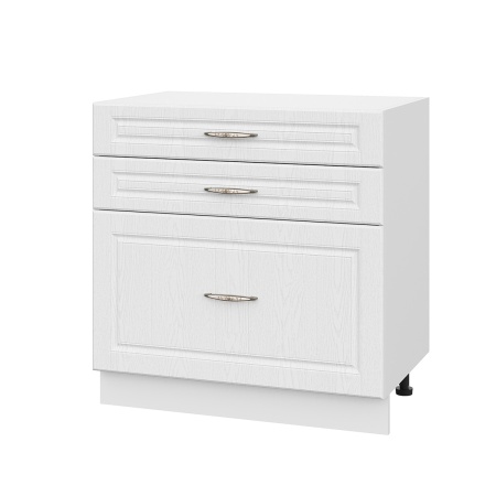 Шкаф нижний с ящиками ШН3Я 800 Лондон дуб сканди (МДФ 16мм МС София)