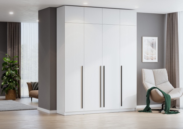 Модульная спальня Берген Белое дерево