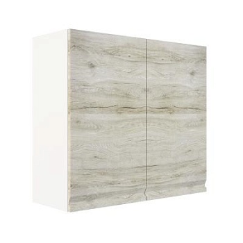 Шкаф верхний ШВ 800 Корпус: ЛДСП белый 16мм; фасад: фрезеровка Бруклин, МДФ клен скандинавский 16 мм Шкаф верхний ШВ 800 Корпус: ЛДСП белый 16мм; фасад: фрезеровка Бруклин, МДФ клен скандинавский 16 мм