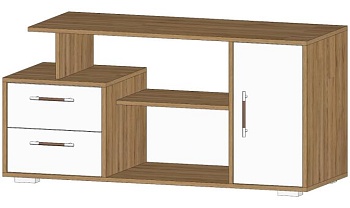 Тумба ТВ Лацио Дуб вотан / Белый