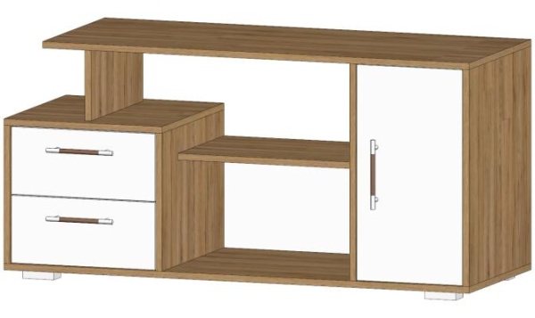 Тумба ТВ Лацио Дуб вотан / Белый