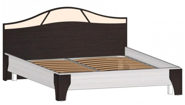 Кровать 2-х спальная Верона 1600 Венге / Анкор светлый