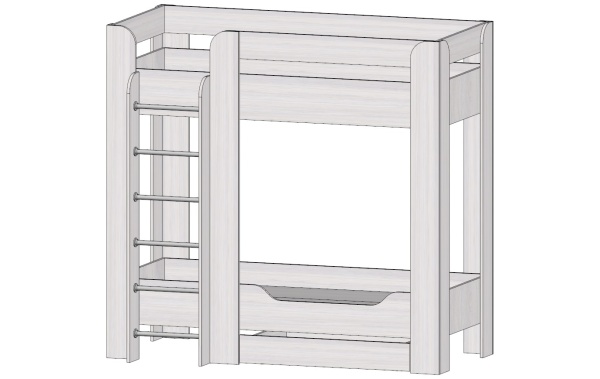 Кровать 2-х ярусная Ральф Анкор светлый