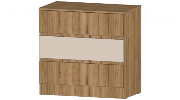Ленора Комод 3 ящика Дуб вотан / Кашемир