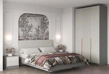 Модульная спальня Селена Шиншилла Серая / Кварц Грей Софт