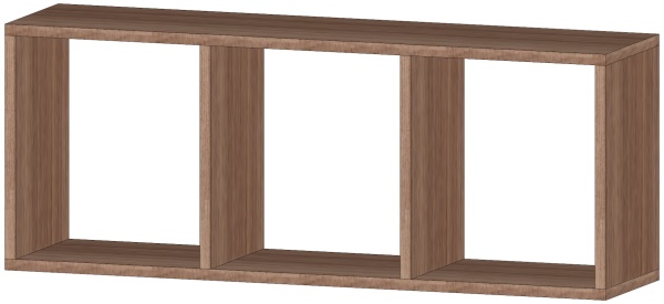 Полка Альфа Ясень Шимо тёмный