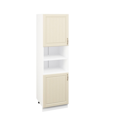 Пенал ПД600-11 Корпус: ЛДСП белый 16мм; фасад: фрезеровка Лондон, МДФ дуб крем 16мм Пенал ПД600-11 Корпус: ЛДСП белый 16мм; фасад: фрезеровка Лондон, МДФ дуб крем 16мм