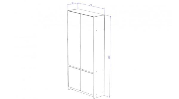 Бостон Шкаф ШК-02 Дуб вотан