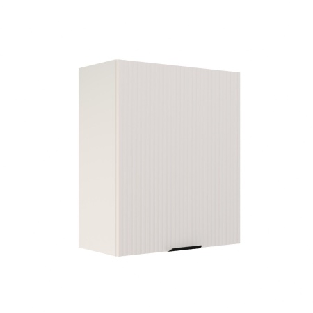 Шкаф верхний ШВ 600-1 Корпус: ЛДСП белый 16мм; фасад: фрезеровка Норд Line, МДФ софт пломбир 16 мм