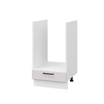 Шкаф нижний духовой ШНД 450 Корпус: ЛДСП белый 16мм; фасад: фрезеровка Диада, МДФ лофт крем 16 мм