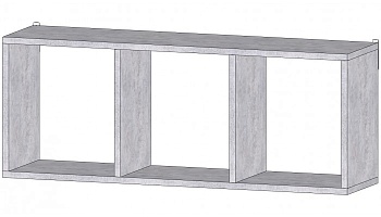 Полка Альфа Цемент светлый