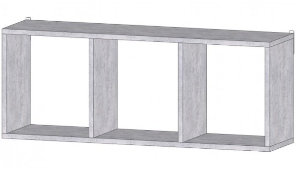 Полка Альфа Цемент светлый Полка Альфа Цемент светлый