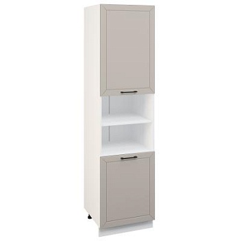 Пенал (премьер) ПД1 600Н Корпус: ЛДСП белый 16мм; фасад: фрезеровка Кельн, МДФ софт бланж 16мм Пенал (премьер) ПД1 600Н Корпус: ЛДСП белый 16мм; фасад: фрезеровка Кельн, МДФ софт бланж 16мм