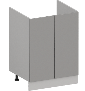Шкаф нижний под мойку ШНМ 600 Гарден Лайт грей