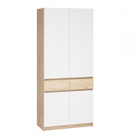 мс для прихожей Стоуби ШК-1000 Дуб Крафт золотой / Глянец белый