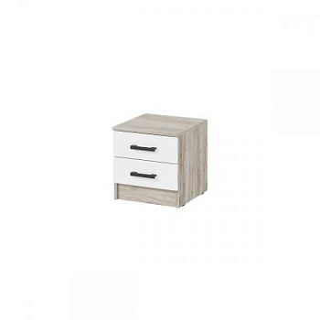 мс для спальни Ронда ТБ Дуб крафт серый / Белый