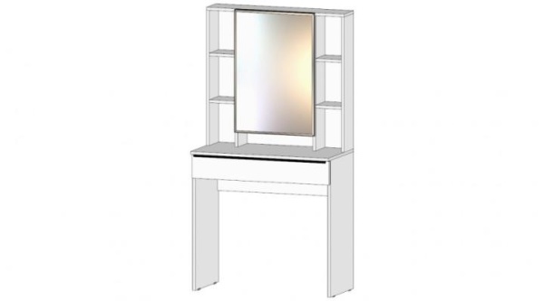 Элегант Стол туалетный Белый Элегант Стол туалетный Белый