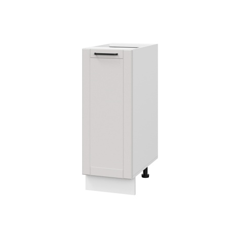 Шкаф нижний ШН 300 Корпус: ЛДСП белый 16мм; фасад: фрезеровка Диада, МДФ лофт крем 16 мм