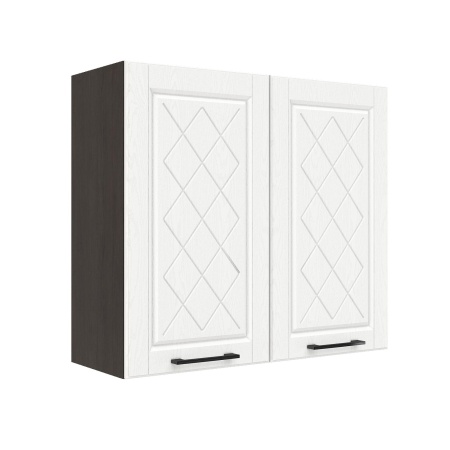 Шкаф верхний ШВ 800 Корпус: ЛДСП венге 16мм; фасад: фрезеровка Барселона, МДФ белое дерево 16мм Шкаф верхний ШВ 800 Корпус: ЛДСП венге 16мм; фасад: фрезеровка Барселона, МДФ белое дерево 16мм