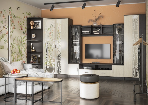 Модульная гостиная Марта-15 Венге / Дуб Белфорд